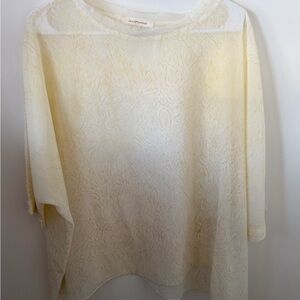 Elegant Cream Textured Blouse